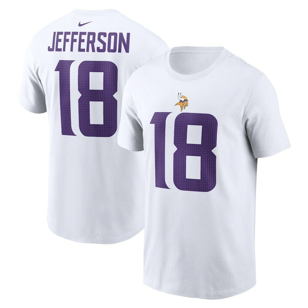Justin Jefferson  Player Name & Number T-Shirt - Minnesota Vikings