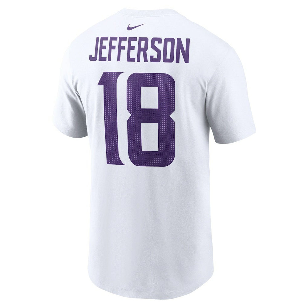 Justin Jefferson  Player Name & Number T-Shirt - Minnesota Vikings