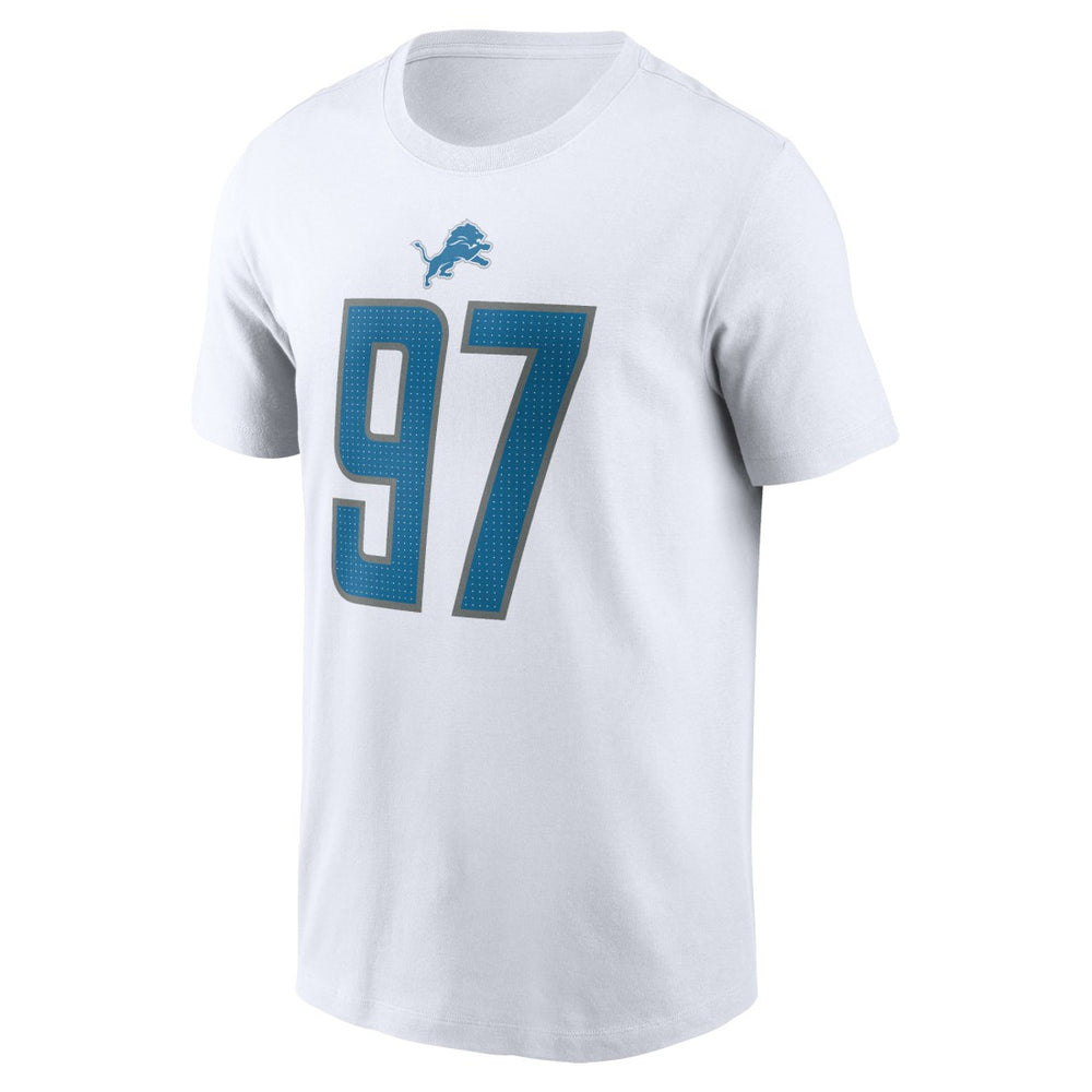 Aidan Hutchinson  Player Name & Number T-Shirt - Detroit Lions