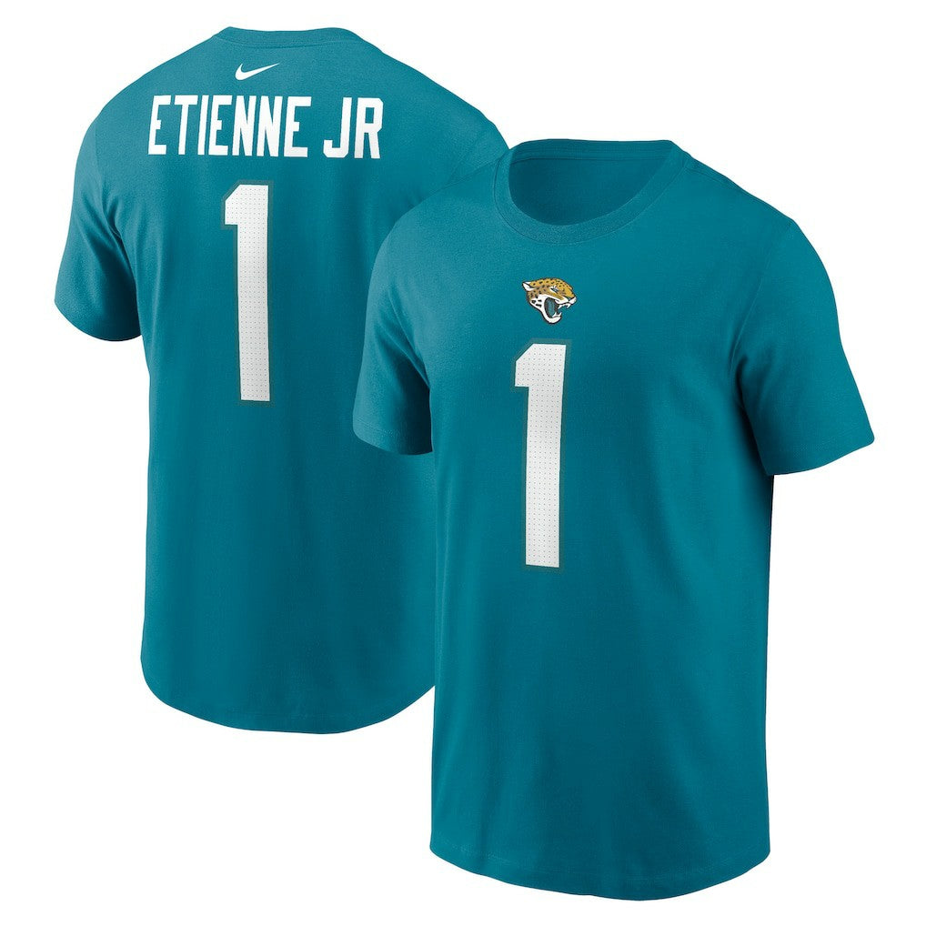 Travis Etienne  Player Name & Number T-Shirt - Jacksonville Jaguars