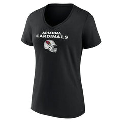 Women's Personalized Name & Number Team Wordmark V-Neck T-Shirt - Arizona Cardinals