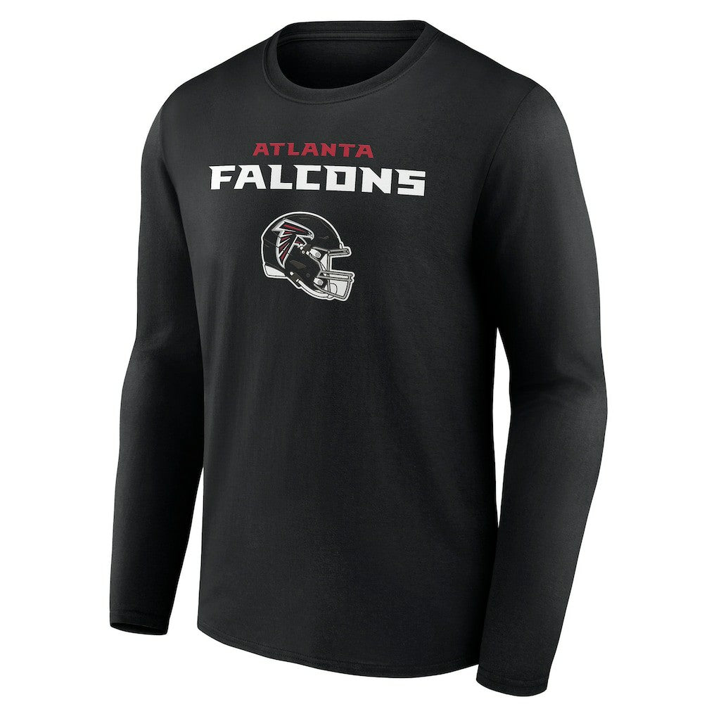 Personalized Name & Number Team Wordmark Long Sleeve T-Shirt - Atlanta Falcons