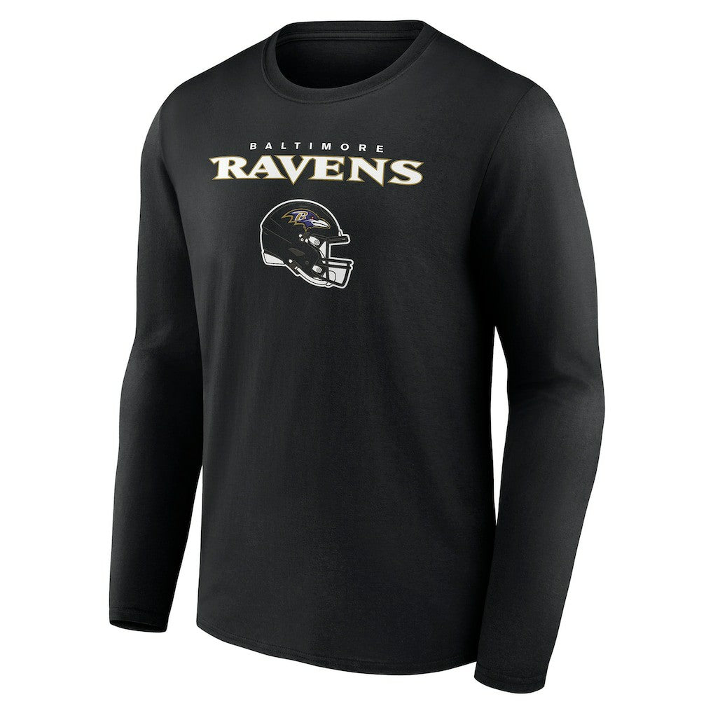 Personalized Name & Number Team Wordmark Long Sleeve T-Shirt - Baltimore Ravens