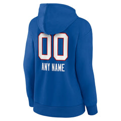 Women's Personalized Name & Number Team Wordmark Pullover Hoodie - Buffalo Bills