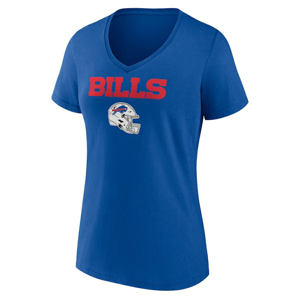 Women's Personalized Name & Number Team Wordmark V-Neck T-Shirt - Buffalo Bills