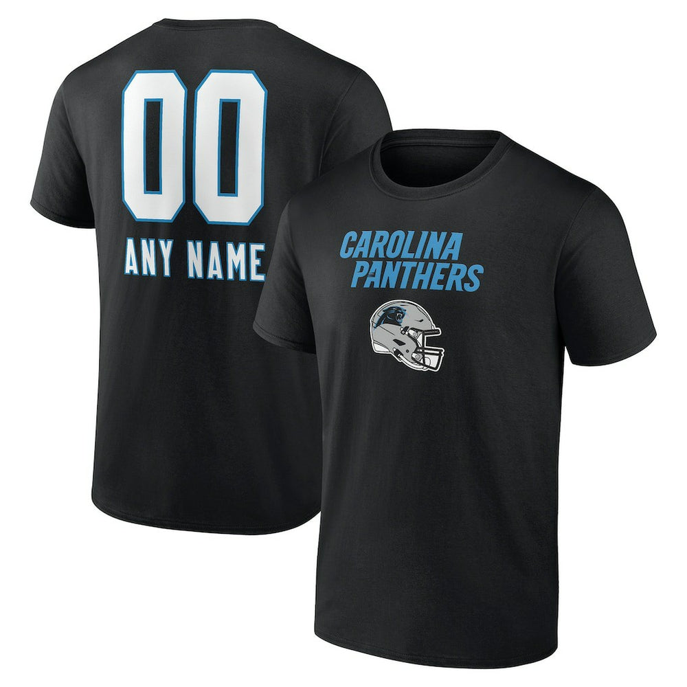 Personalized Name & Number Team Wordmark T-Shirt - Carolina Panthers