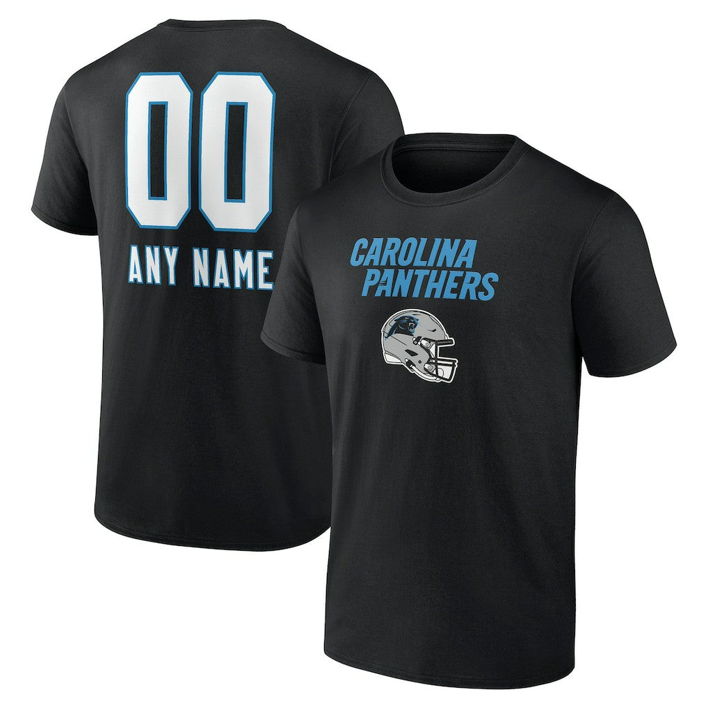 Personalized Name & Number Team Wordmark T-Shirt - Carolina Panthers