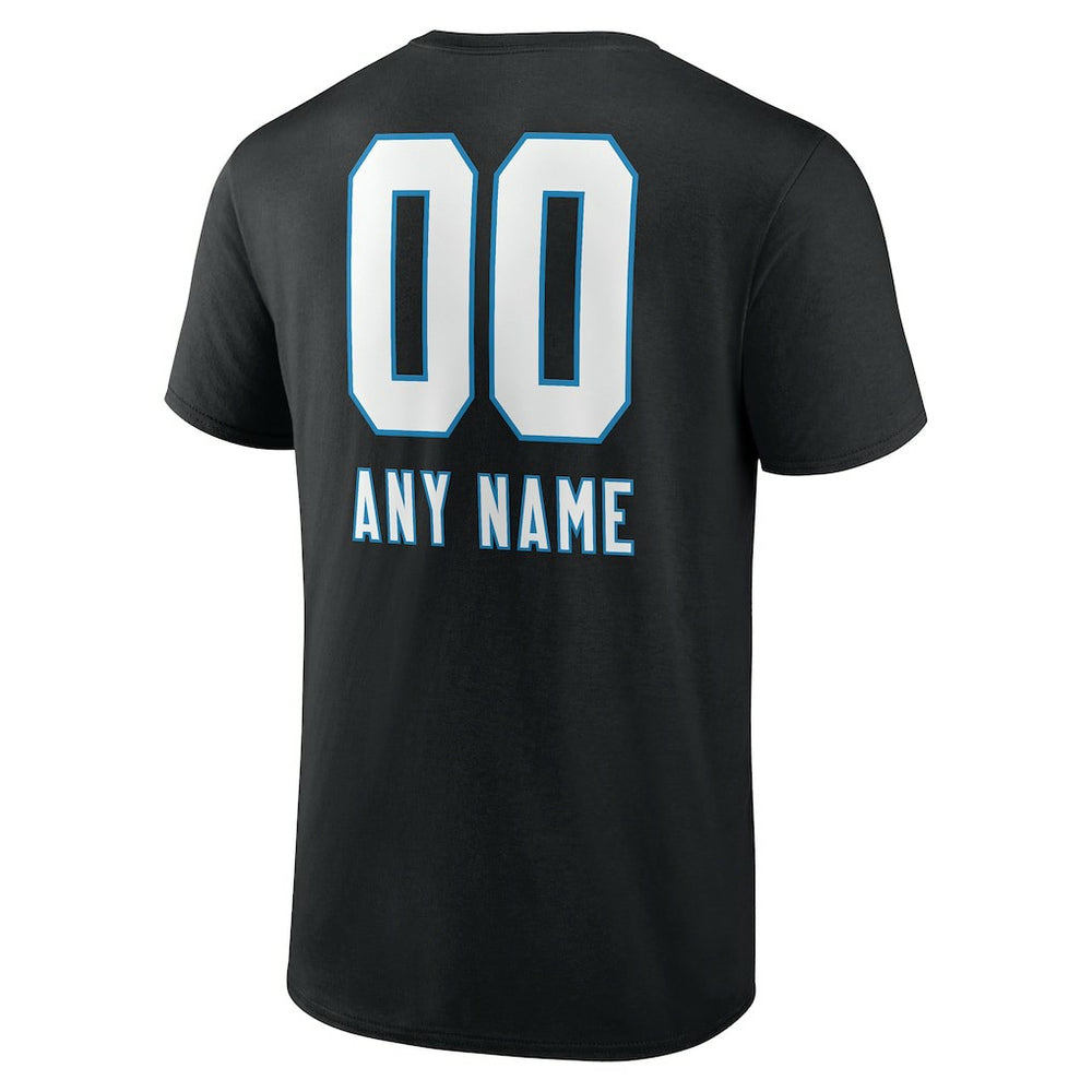 Personalized Name & Number Team Wordmark T-Shirt - Carolina Panthers
