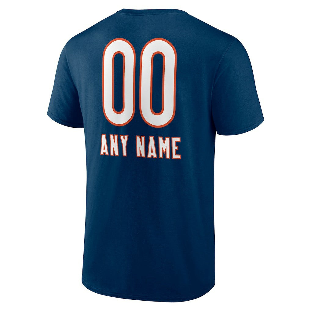 Personalized Name & Number Team Wordmark T-Shirt - Chicago Bears