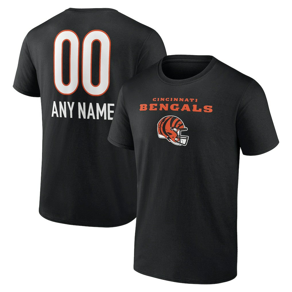 Personalized Name & Number Team Wordmark T-Shirt - Cincinnati Bengals