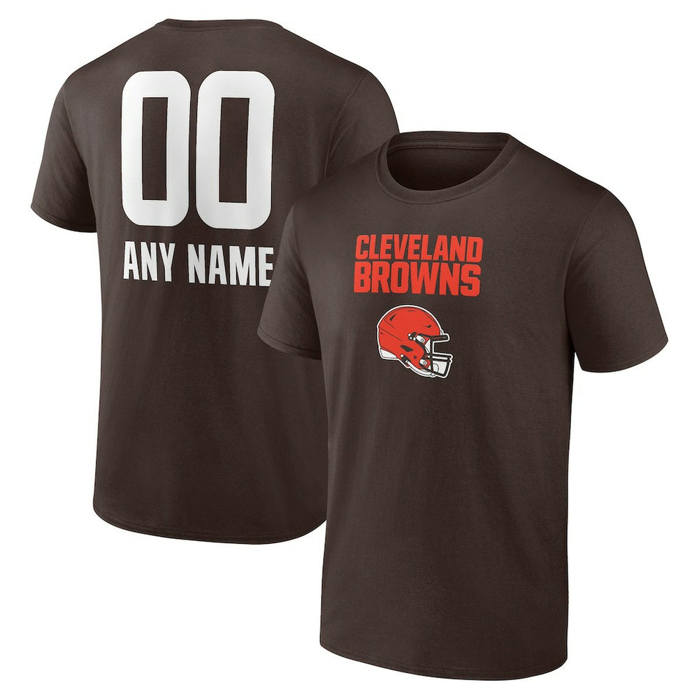 Personalized Name & Number Team Wordmark T-Shirt - Cleveland Browns