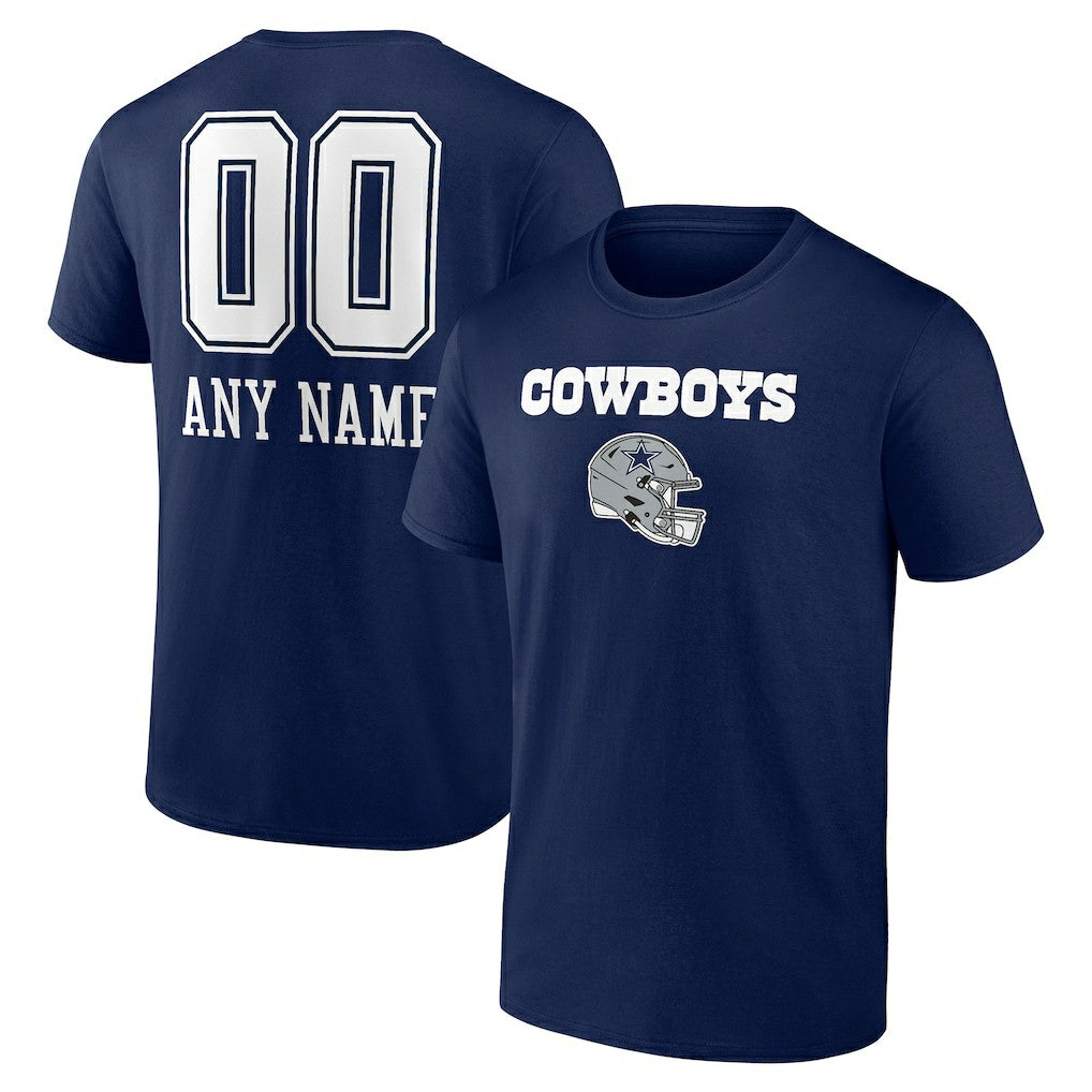 Personalized Name & Number Team Wordmark T-Shirt - Dallas Cowboys