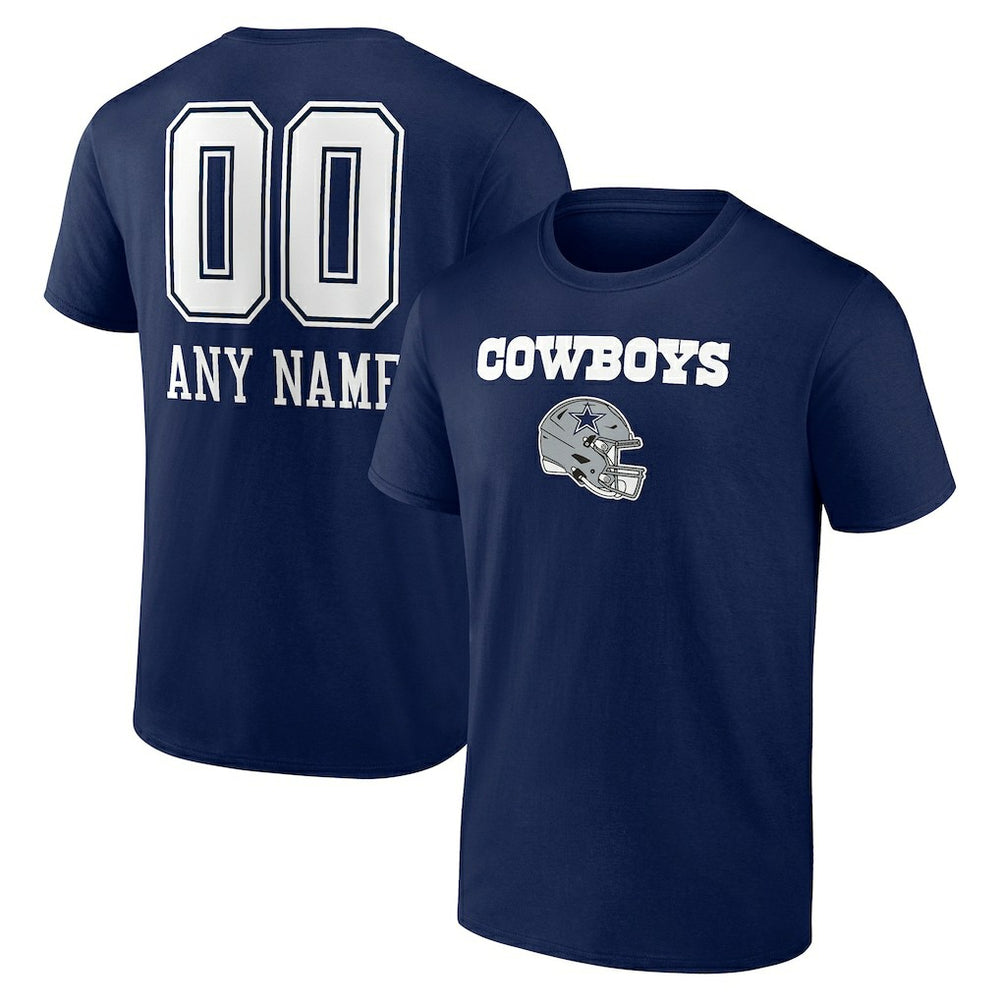 Personalized Name & Number Team Wordmark T-Shirt - Dallas Cowboys