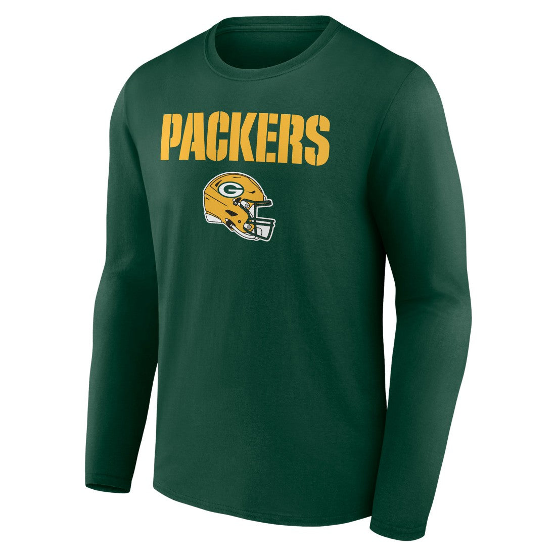 Personalized Name & Number Team Wordmark Long Sleeve T-Shirt - Green Bay Packers