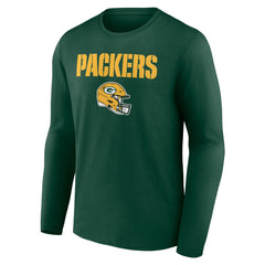 Personalized Name & Number Team Wordmark Long Sleeve T-Shirt - Green Bay Packers