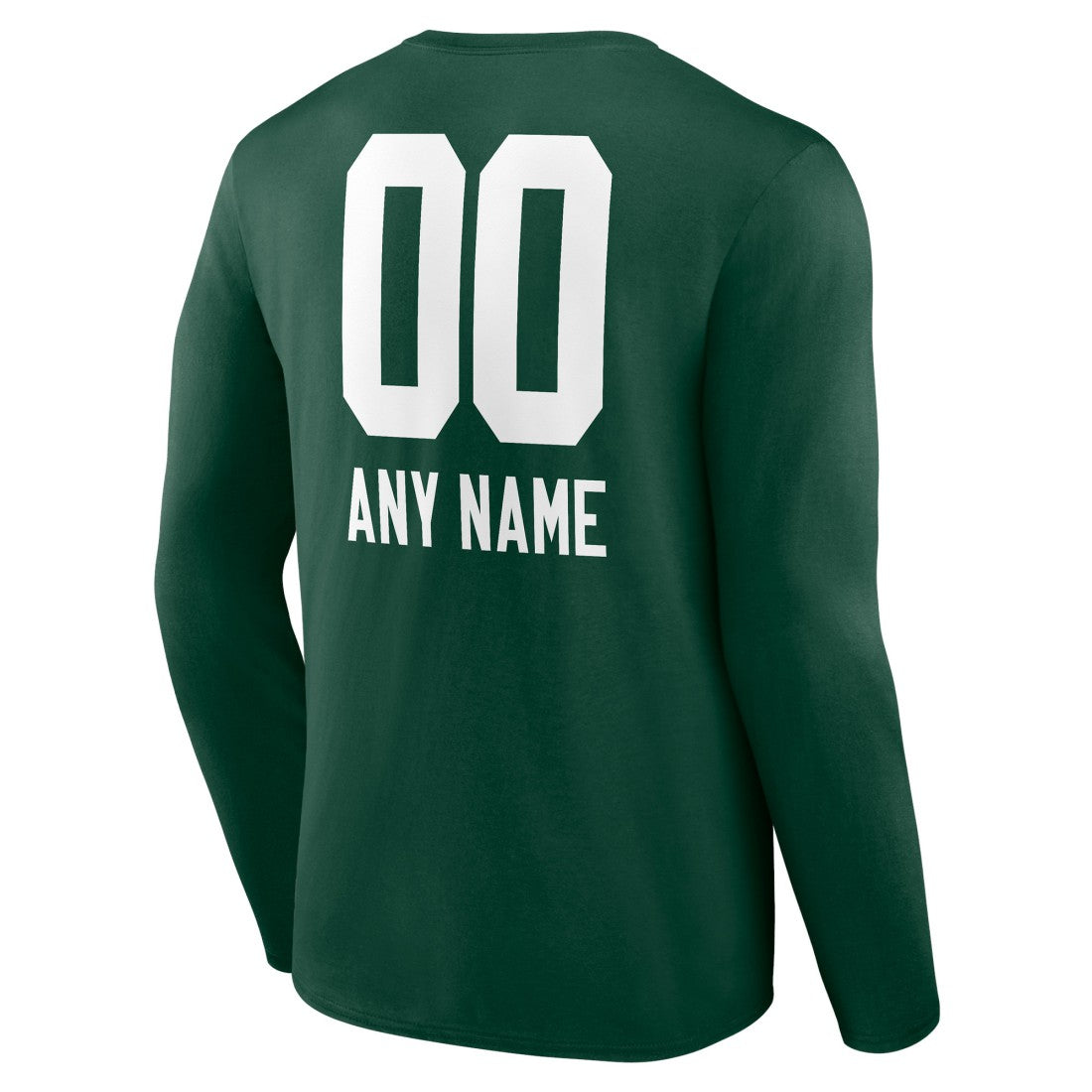 Personalized Name & Number Team Wordmark Long Sleeve T-Shirt - Green Bay Packers