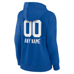 Women's Personalized Name & Number Team Wordmark Pullover Hoodie - Indianapolis Colts
