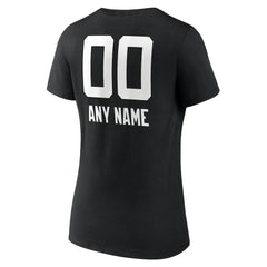 Women's Personalized Name & Number Team Wordmark V-Neck T-Shirt - Jacksonville Jaguars