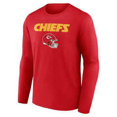 Personalized Name & Number Team Wordmark Long Sleeve T-Shirt - Kansas City Chiefs
