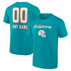 Personalized Name & Number Team Wordmark T-Shirt - Miami Dolphins
