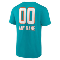 Personalized Name & Number Team Wordmark T-Shirt - Miami Dolphins