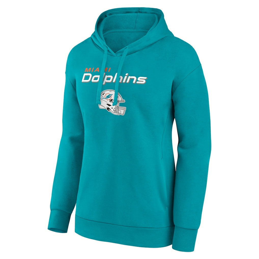 Women's Personalized Name & Number Team Wordmark Pullover Hoodie - Miami Dolphins