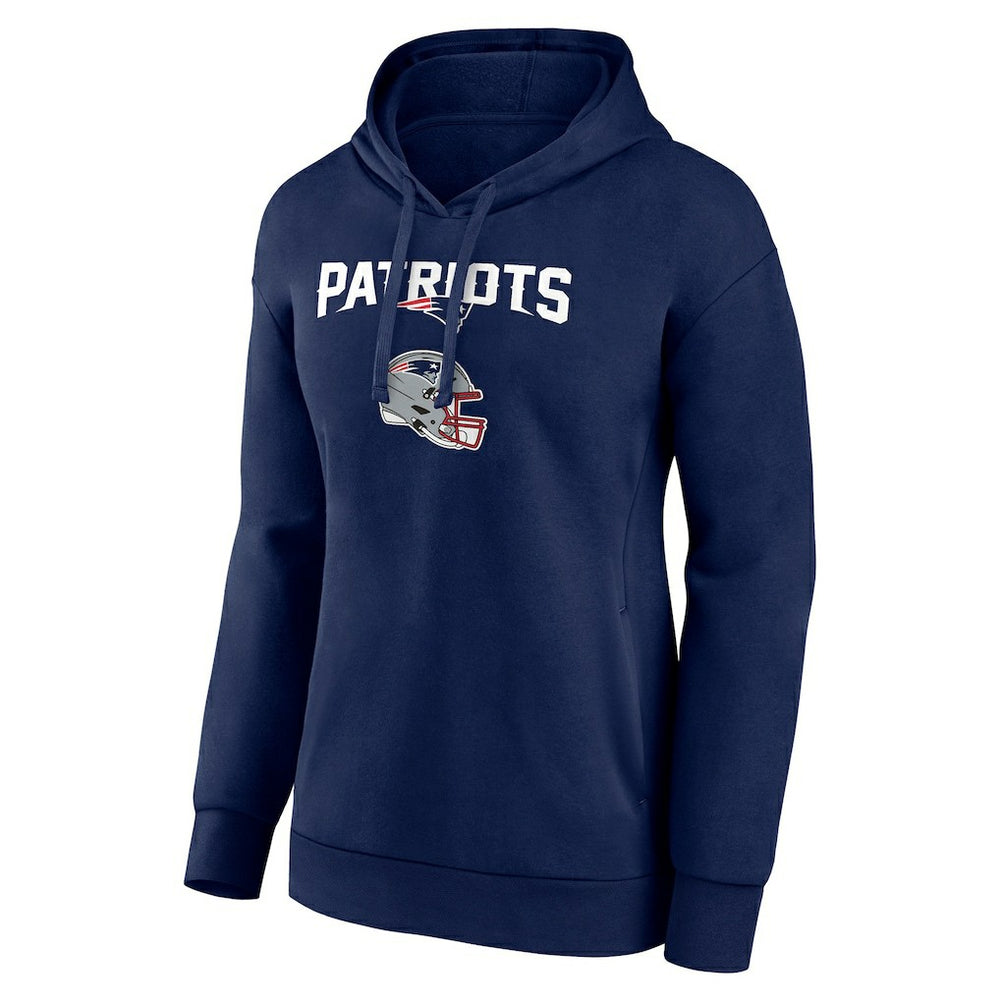 Women's Personalized Name & Number Team Wordmark Pullover Hoodie - New England Patriots