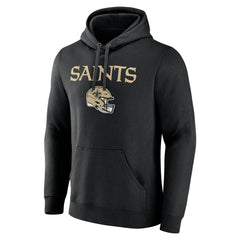 Personalized Name & Number Team Wordmark Pullover Hoodie - New Orleans Saints