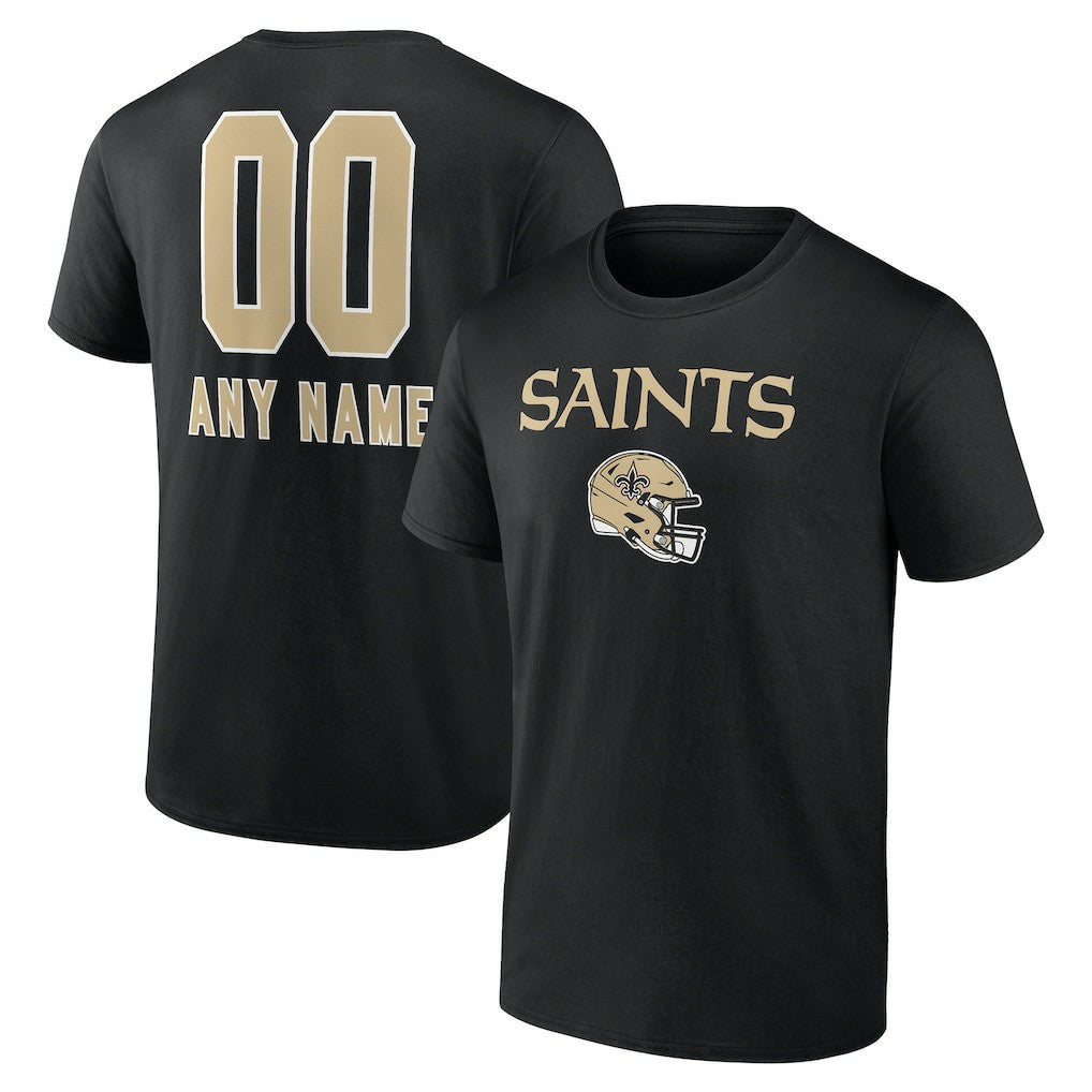 Personalized Name & Number Team Wordmark T-Shirt - New Orleans Saints