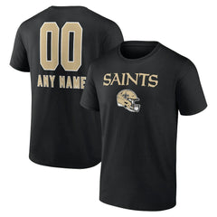 Personalized Name & Number Team Wordmark T-Shirt - New Orleans Saints