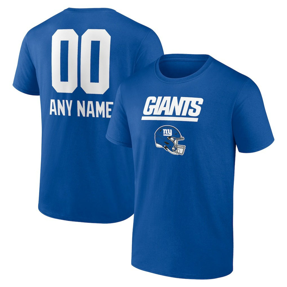Personalized Name & Number Team Wordmark T-Shirt - New York Giants