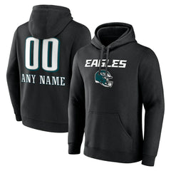 Personalized Name & Number Team Wordmark Pullover Hoodie - Philadelphia Eagles