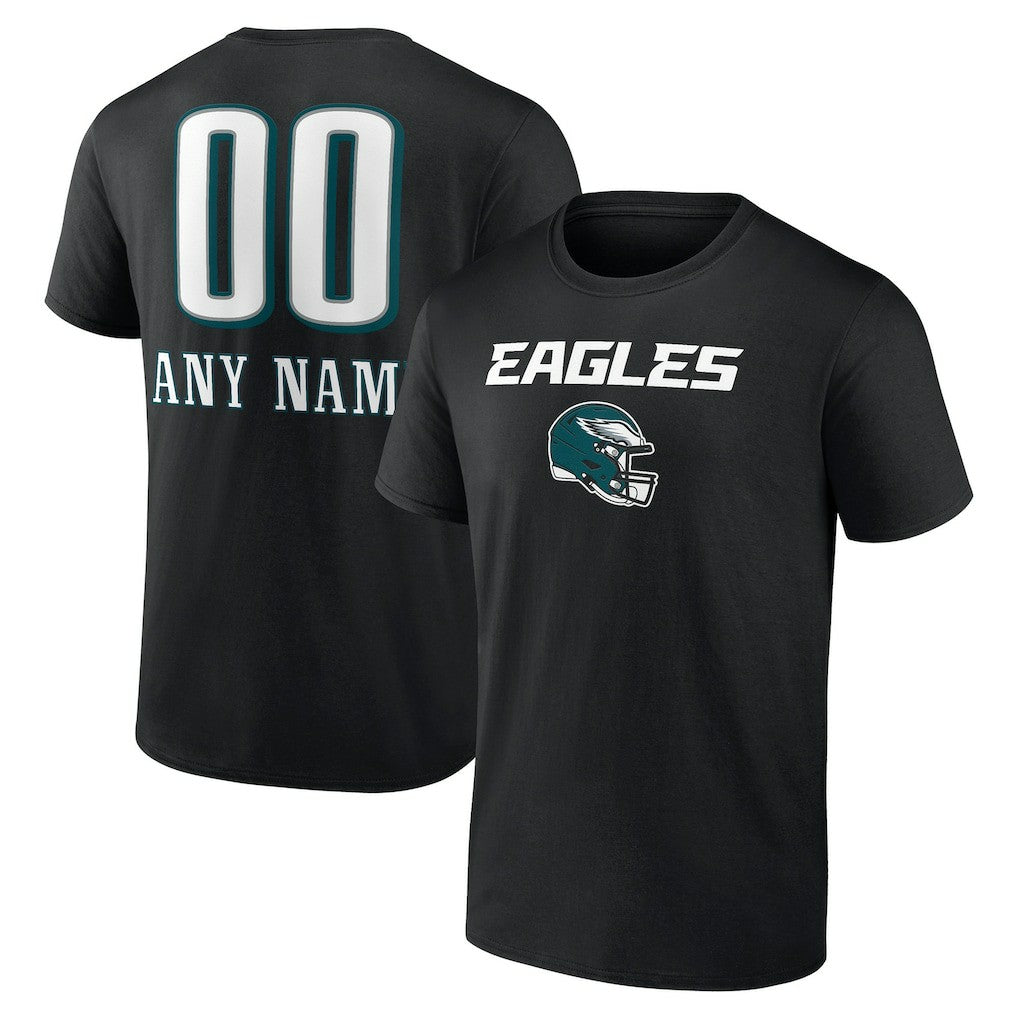 Personalized Name & Number Team Wordmark T-Shirt - Philadelphia Eagles