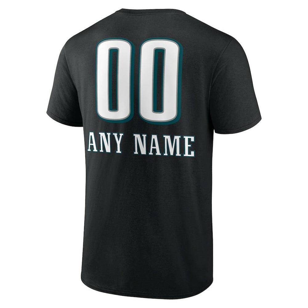 Personalized Name & Number Team Wordmark T-Shirt - Philadelphia Eagles