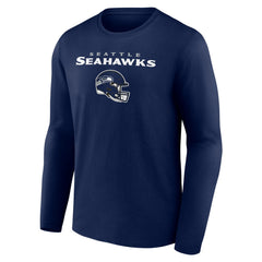 Personalized Name & Number Team Wordmark Long Sleeve T-Shirt - Seattle Seahawks