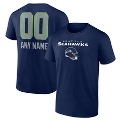 Personalized Name & Number Team Wordmark T-Shirt - Seattle Seahawks