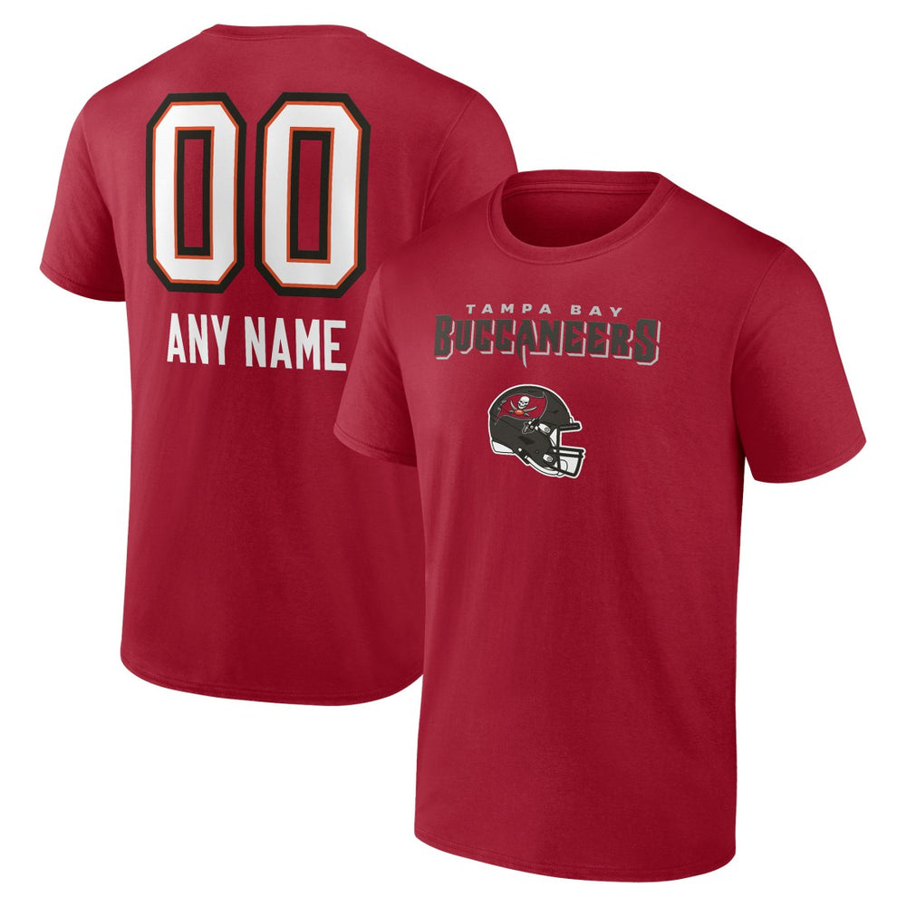 Personalized Name & Number Team Wordmark T-Shirt - Tampa Bay Buccaneers