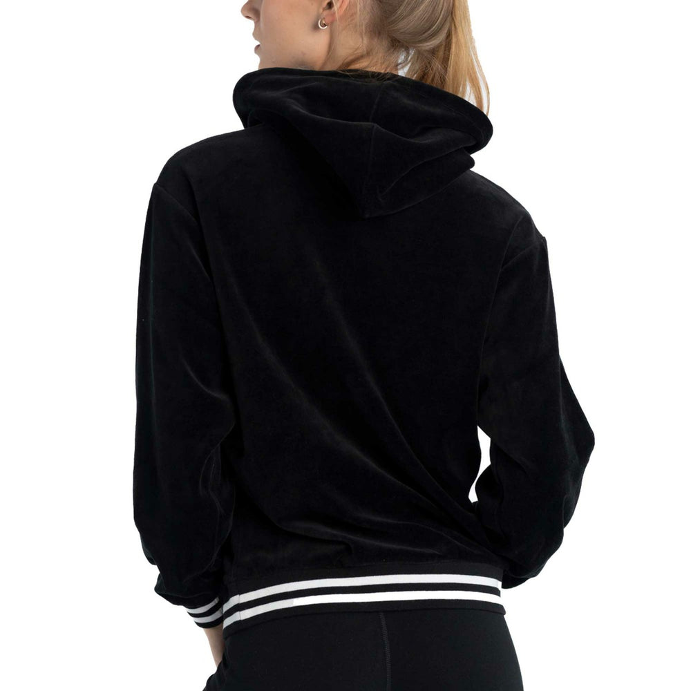 NBA New York Knicks Lusso Women's Nellie Oversized Velour Pullover Hoodie