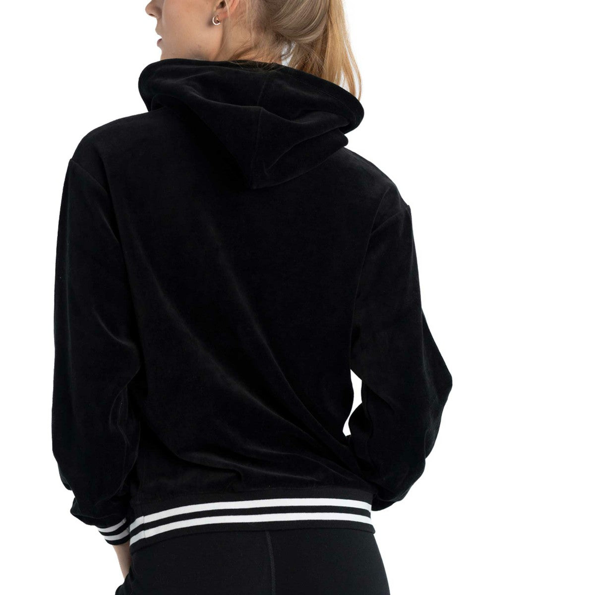 NBA Los Angeles Lakers Lusso Women's Nellie Oversized Velour Pullover Hoodie
