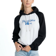 NBA Philadelphia 76ers Lusso Women's Marlowe Tri-Blend Raglan Pullover Hoodie
