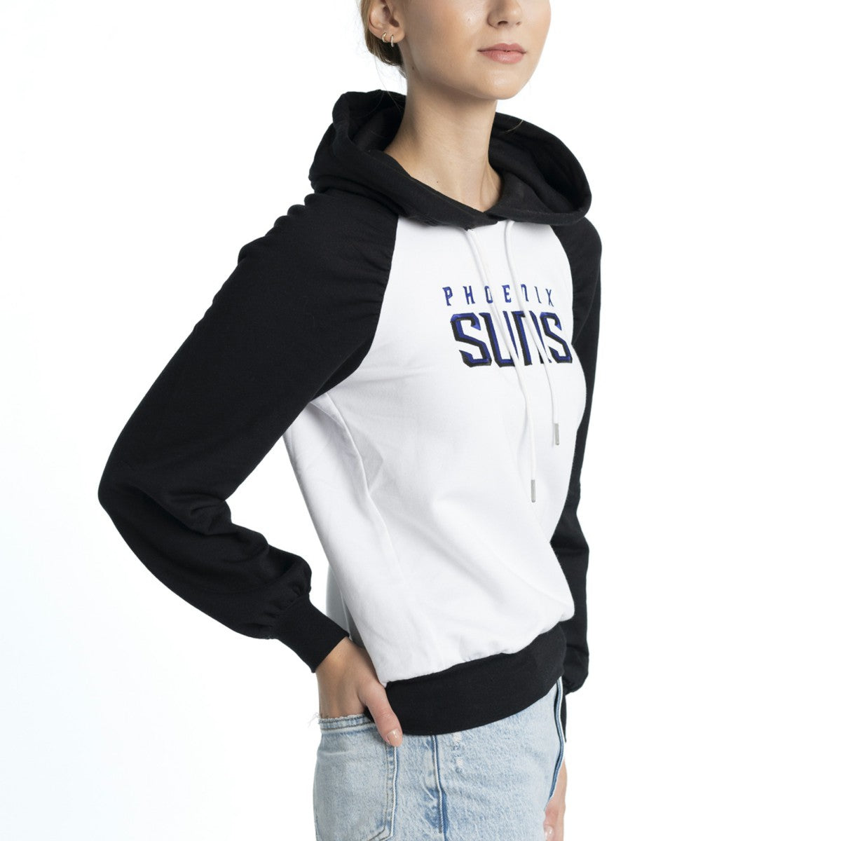 NBA Phoenix Suns Lusso Women's Marlowe Tri-Blend Raglan Pullover Hoodie