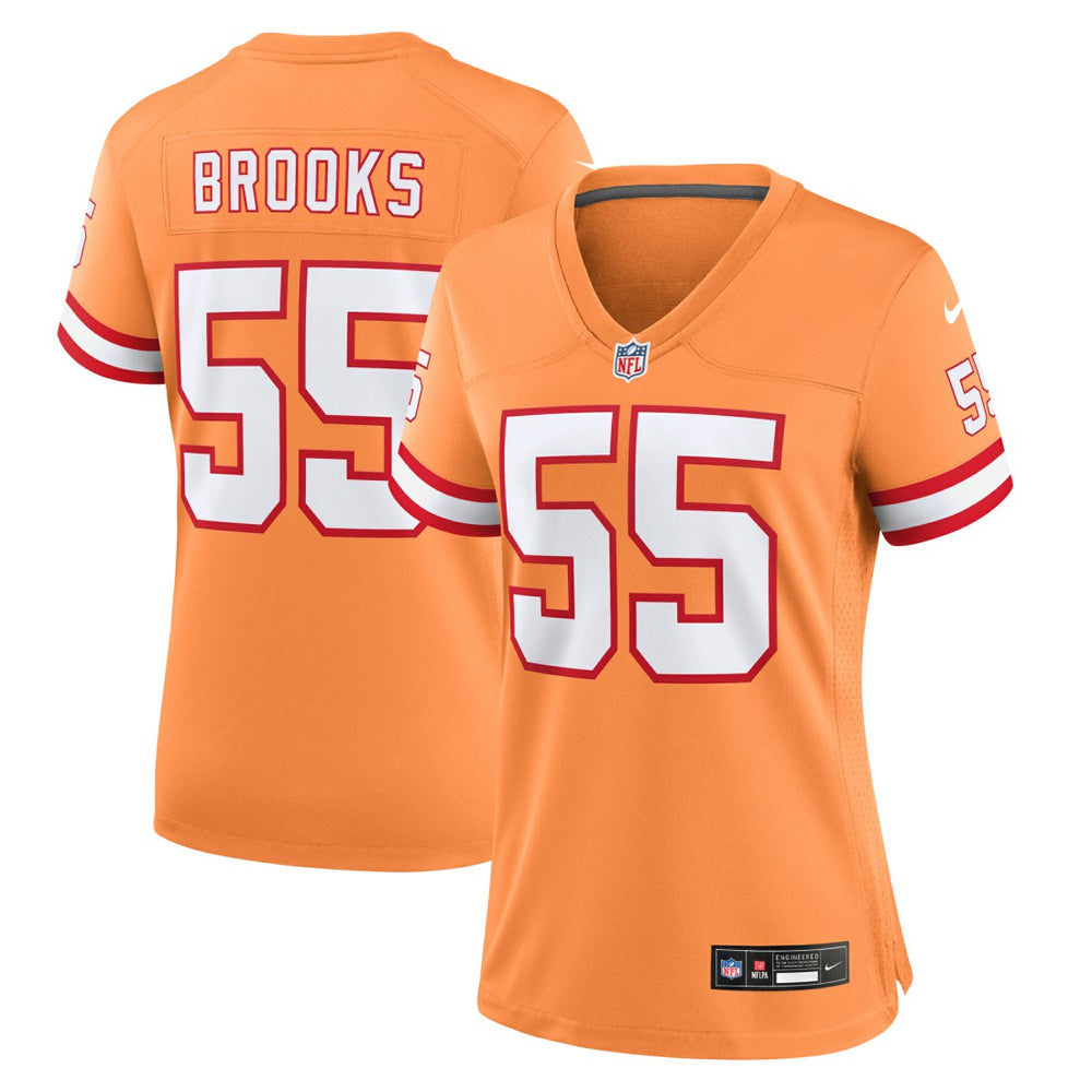Derrick Brooks  Women's Throwback Game Jersey - Tampa Bay Buccaneers