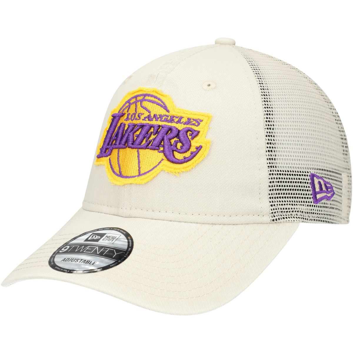 NBA Los Angeles Lakers Rough Edge Logo Trucker 9TWENTY Adjustable Hat