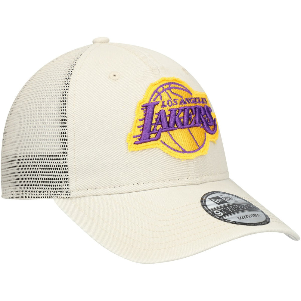 NBA Los Angeles Lakers Rough Edge Logo Trucker 9TWENTY Adjustable Hat