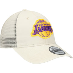 NBA Los Angeles Lakers Rough Edge Logo Trucker 9TWENTY Adjustable Hat