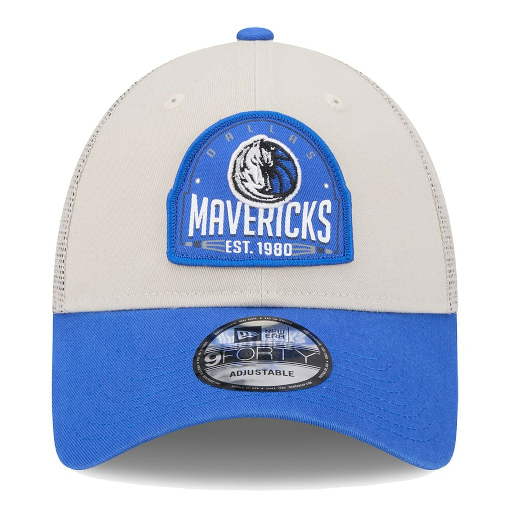 NBA Dallas Mavericks Throwback Patch Trucker 9FORTY Adjustable Hat sale