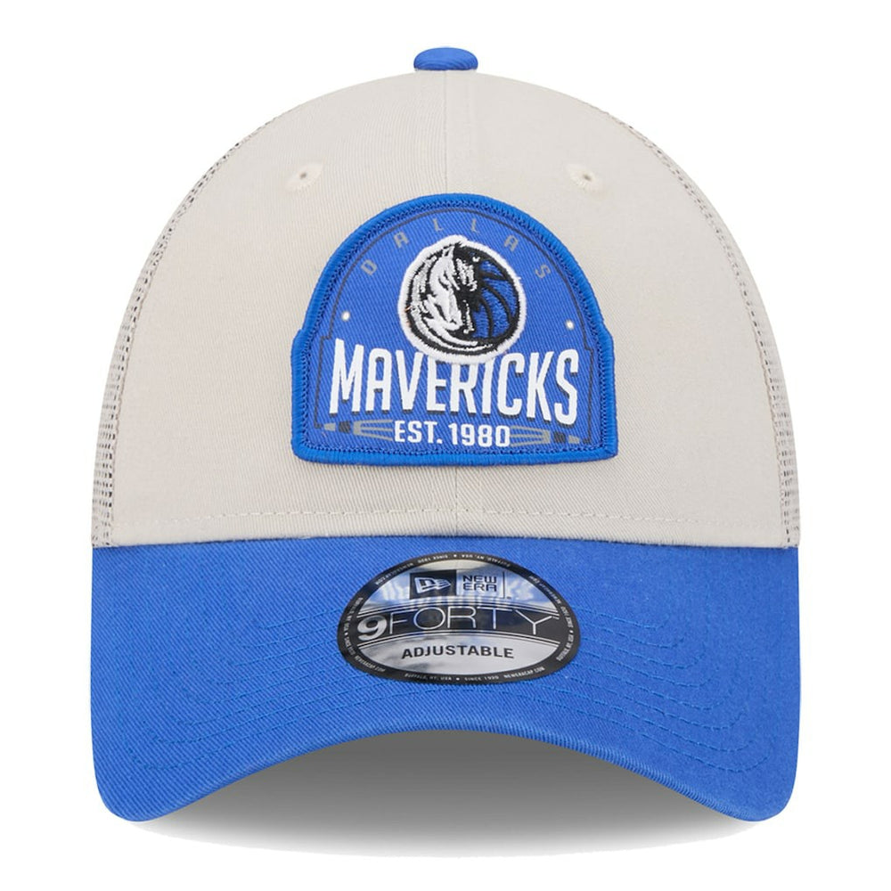 NBA Dallas Mavericks Throwback Patch Trucker 9FORTY Adjustable Hat sale