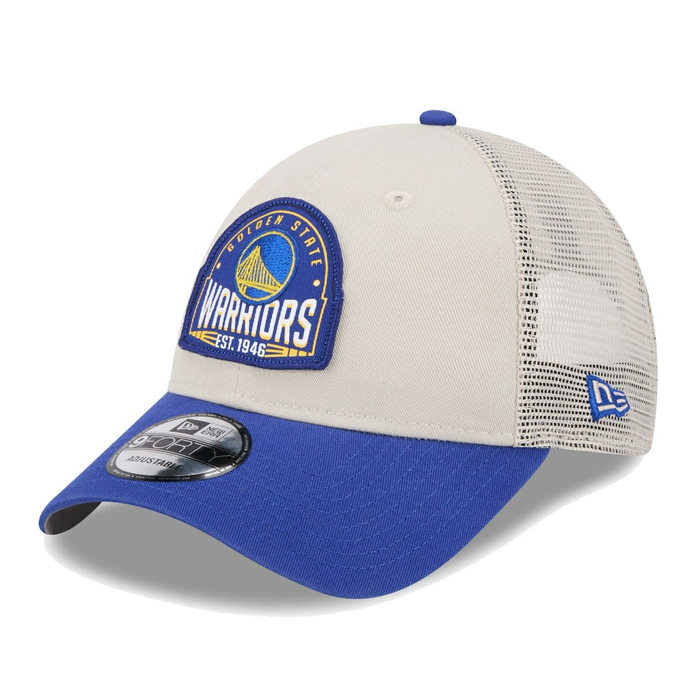 NBA Golden State Warriors Throwback Patch Trucker 9FORTY Adjustable Hat sale