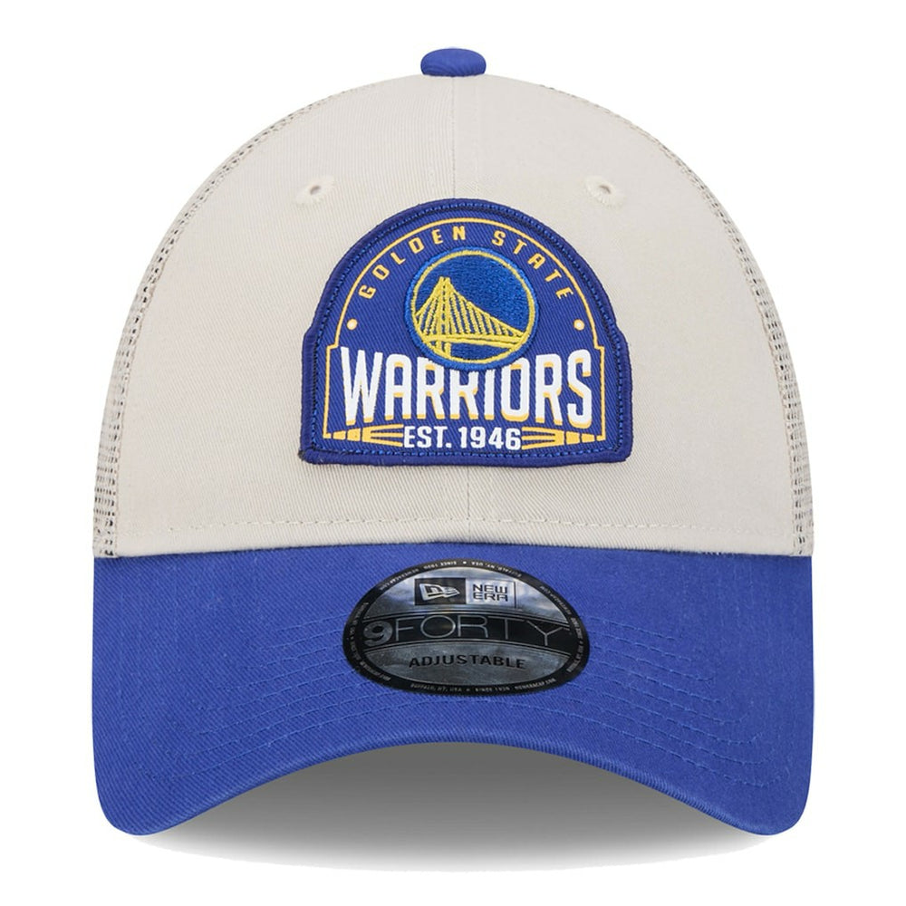 NBA Golden State Warriors Throwback Patch Trucker 9FORTY Adjustable Hat sale