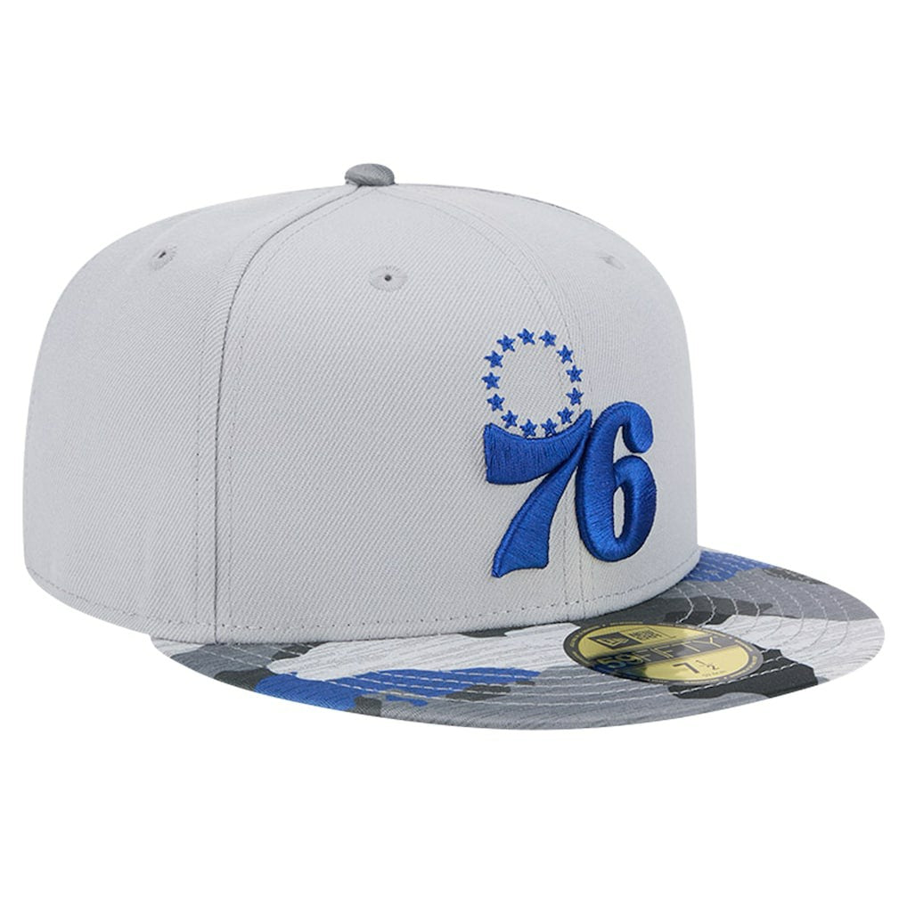 NBA Philadelphia 76ers Active Color Camo Visor 59FIFTY Fitted Hat